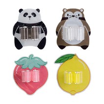 청소도구 접착걸이 막대걸레 우산홀더 밀대 거치대, 1개, 팬더