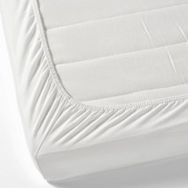 이케아 LEN 렌 유아용 매트리스 커버 2개입 화이트 60x120cm 2p 면 100%, 101.690.60