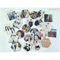 [주문제작] 냉장고자석 포토 마그넷 인테리어 현관문 관물대 자석, 5, 정사각