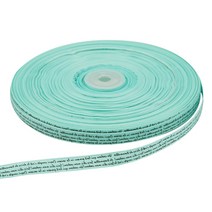 도나앤데코 레터링인쇄 포장리본 1cm 90m, 1개, 민트
