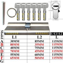 전동 실린더 전기 파워 삼면 포장기 에어 도어 공압 유럽 표준 잠금 엔트리, 115MM+F