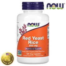 나우푸드 홍국 누룩 곰팡이 홍국균 600mg 120베지캡슐 누룩 곰팡이 칼슘 함유, 1개, 기본