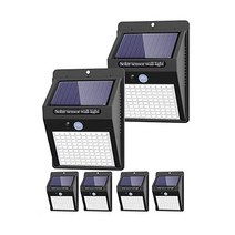 kolpop 6팩 광조명 야외 3모드/100LED 광보안조명 무선 IP65 방수 광모션조명 야외광조명 현관 뒷마당 차고 데크용