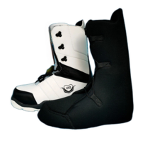 스노우 보드 부츠 보드화 신발 이월 스키 장비 와이어 방한 겨울 남여공용, 화이트