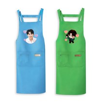 핫가이 김희재 커스텀 4종(4색) 포토/캐릭터 앞치마, 레드(포토)