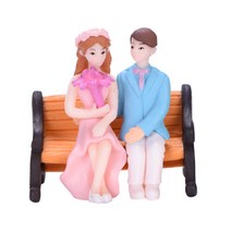 미니어처 피규어 웨딩 촬영 커플 DIY 만들기 재료 3034, 핑크