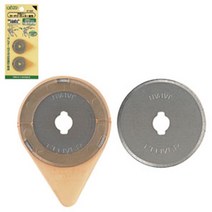 크로바 롤 컷터 날(소) 28mm 57-504＋조각원단, 1개