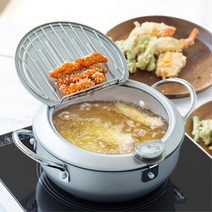 가정용 튀김냄비 기름 거름망 뚜껑 튀김팬 혼족 자취용 인테리어 신혼집, 상세페이지참조
