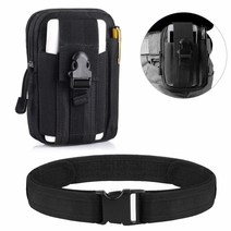 전술 molle 전화 edc 파우치 및 벨트 군사 조절 액세서리 유틸리티 허리띠 허리 지원, bag