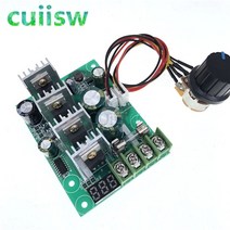 DC 6-60V 30A 조정 가능한 LED 디지털 모터 속도 조절기 PWM 컨트롤러 제어 거버너 12V 24V 36V, 한개옵션0