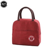 휴대용 방수 단열 도시락 도시락 파우치 저녁 식사 보온 백 신입생 두꺼운 귀여운 런치 백, D