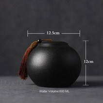 도자기 유골함 애쉬 항아리 봉인 화장 장례식 재 유, 사이즈 S