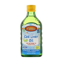 칼슨랩스 키즈 노르웨이 코드 리버 오일 250ml 오메가 3 비타민 A D DHA EPA, 1개, 기본