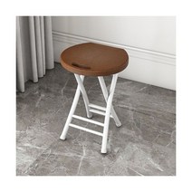 플라스틱의자 라탄 가구 체어 카페 커피 두꺼운 플라스틱 스툴 가정용 휴대용 접이식 캠프 의자 야외 높은 소형 벤치 성인 라운드, Brown