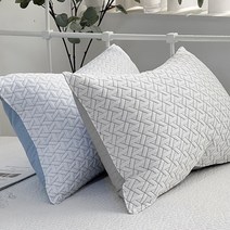 마이룸엔 시원한 냉감 여름 꿀잠템 아이스 쿨 베개 40x60 50x70, 블루, 커버+솜