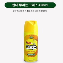 현대 그리스 뿌리는 스프레이식 윤활 방청제 녹방지 자동차외, 1개