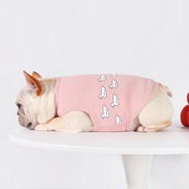 강아지 새끼오리 민소매티 티셔츠 M-4XL 소형견 중형견 프렌치불독 퍼그 보스턴테리어 가을 외출복 옷, 옐로우