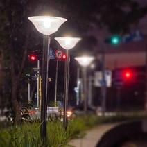 AMIDA 정원화단에 잘 어울리는 전원등 태양광충전 ST274, 말뚝A형