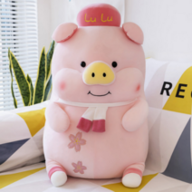[2+1 핫이벤트] MMTL 꽃 돼지 캐릭터 동물 빅사이즈 대형 쿠션 바디필로우 베개 수면 애착 안고자는 인형