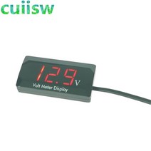 DC5V-30V 0.56 인치 LED 디지털 방수 전압계 테스터 감지기 오토바이 용 측정기 자동차 배터리, 01 빨간