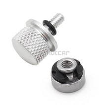 할리 부품 개조 악세사리 범용 6mm 오토바이 알루미늄 리어 펜더 조수석 볼트 시트 나사 너트 마운트 노브, 01 Black