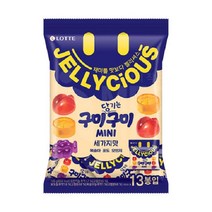 롯데제과 구미구미 미니 젤리, 195g, 6개