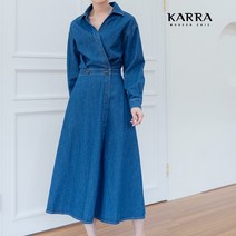 카라 KARRA 노라펠투버튼데님원피스_KB2FOP009A