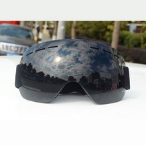 스키 스노우 보드 고글 안경 새로운 더블 레이어 UV400 안개 방지 모토 크로스 또는, 검은 색