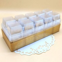 10구화과자케이스(일체형)10개/set - 골드, 10개