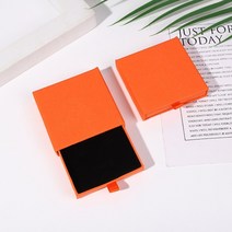 할로윈포장510 pcs 810x1.7cm 얇은 크래프트 종이 서랍 보석 포장 상자 인사말 카드 목걸이 팔찌 선물 패키, 04 7_01 5pcs_01 8X8X1.7cm