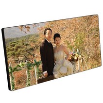 이미지짱 5x10 인치 (12.5x25.3 cm) 크리스탈마블액자 (탁상용) 사진 문구글 메세지글 백일 웨딩 커플 가족