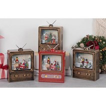 바이블코리아 특별한 X-mas 소품 크리스마스 TV 워터볼 4Type, B 눈사람