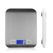 (보경샵) 가정용 주방 스테인레스 이유식 미니 디지털 전자저울, 화이트5KG(건전지없음)