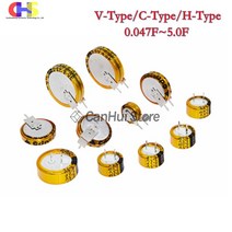 슈퍼 캐패시터 콘덴서 5.5V 슈퍼 커패시터 0.1F 0.22F 0.33F 0.47F 1F 1.5F 4.0F 패러드 CDA H-타입 버튼, 01 5.5V 0.1F C-Type