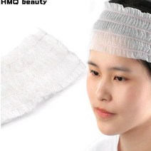 일회용머리띠20개 탄성 부직포 스파 헤어 살롱 욕실 용품