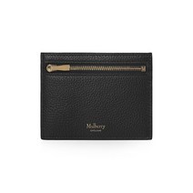 멀버리 [멀버리 MULBERRY] RL6466 205 A100 클래식 지퍼 공용 카드지갑 블랙