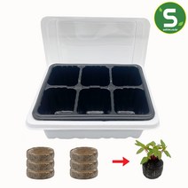 솔림지피7 펠렛 6개 + 6구 모종 포트 set 지피7, 단품