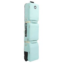 스노우보드 가방 스키 백팩 보드백 케리어 바퀴 이동, 엘레강트 블랙 175x33cm