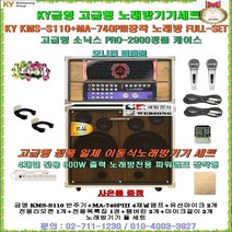 금영 일체형노래방 KMS-S110장착 풀세트/고급형 소닉스 2900PLUS케이스일체/마이크및 소모품포함/사은품 증정/음악실-문화센타-강당-회관-팬션-가정용 노래방세트/세림전자, 4채널앰프 유선마이크타입