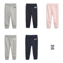 [국내 매장판] 갭 키즈 [토들러 여아 2-5세] 자수 로고 이지 조거 팬츠 5223334511056 594718