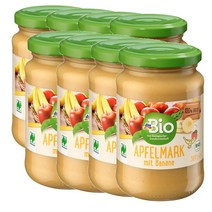 디엠바이오 dmBio banana apple jam 독일 바나나를 곁들인 퓌레 사과잼 360g, 8팩