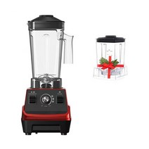 ELEKHEF 미니 프로 스무디 블렌더 1800W 고출력 주방 믹서 BPA 무료 1.8L 및 0.6L 듀얼 항아리 고성능 과즙 기, g5001 레드, 영국 플러그, 1개