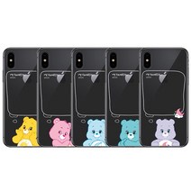 [미스터마켓] 아이폰11pro MAX 코쿼드 케어베어 페이보릿 클리어 케이스, 하트송