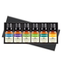 SIMMY 정유 차량용 방향제 본품 리필액 10ml*6P, 6P, 라벤더+민트+티트리+스위트 오렌지+레몬그라스+유칼립투스