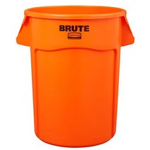 러버메이드 브루트 컨테이너 121L 오렌지색, 1개