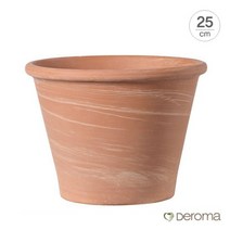 [데로마 Deroma] 테라코타 이태리토분 인테리어화분 바숨 듀오(25cm), 25cm:grafite