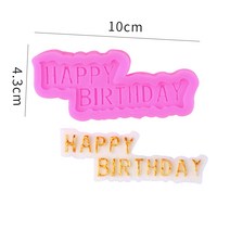 쿠키 틀 초코 슈가 케이크 몰드 오각별 하트 와플 부조 숫자 생일 축하 실리콘, 36 生日快乐몰드