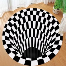 유니크 3D입체 블랙홀 착시매트 함정매트 100cm