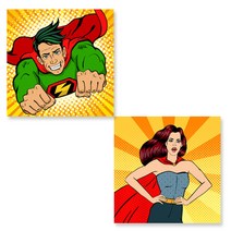 [아트톡] S127 팝아트1 - (정사각형) 인테리어폼보드 2종세트액자