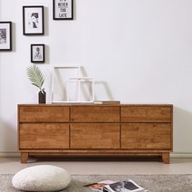 리버트리 원목 거실장 TV다이, 2단-1600거실장-월넛